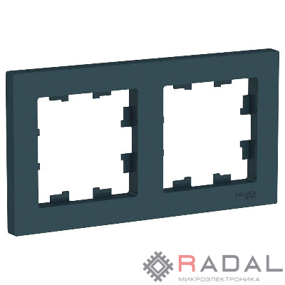 Рамка 2-м AtlasDesign универс. изумруд SchE ATN000802