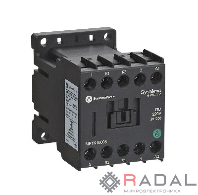 Контактор MP1K 4P(2НО+2НЗ) 9А DC 24В SE MP1K09008BD