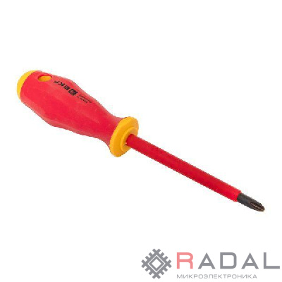 Отвертка Professional PH2х100мм VDE 1000В EKF ph-2-100-pro-in