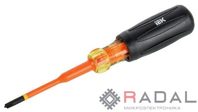 Отвертка диэлектрическая SLIM PH/SL1х80 Т3 ARMA2L 5 IEK A2L5-SC31-T3-HS-10-080