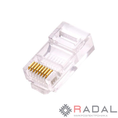 Коннектор RJ45(8P8C) кат.6 неэкранир. универс. (уп.100шт) TOKOV ELECTRIC TKE-CNR-623-UTP