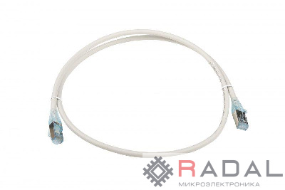 Патч-корд PC-LPM-STP-RJ45-RJ45-C6-1M-LSZH-GY F/UTP экран. кат.6 LSZH 1м сер. Hyperline 42373