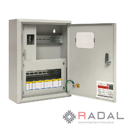 Щит ЩУРн 1/12 (Э) (360х280х110) счетчик на DIN-рейку IP31 EKF mb23-1/12e