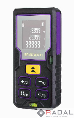 Рулетка лазерная Reel PLUS GD80 фиолет. Ermenrich 85315