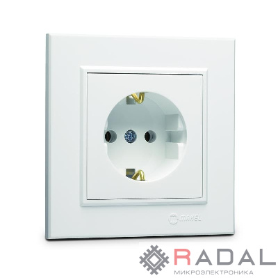 Розетка с/з (Керамика) СП Karea 16А IP20 бел. Makel 56001008