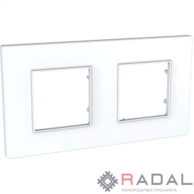 Рамка 2-м Unica quadro бел. SchE MGU2.704.18