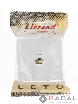 Розетка комп 1-мест. LETO бел. LEZARD 752-0200-139