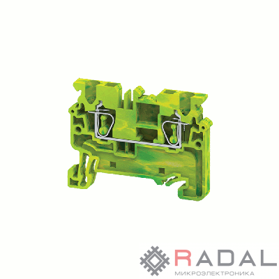 Клемма заземляющая пружинная OptiClip CXG-2.5-PE-(0.2-2.5) КЭАЗ 289759