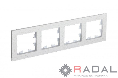Рамка 4-м AtlasDesign Nature мрамор крем роял SchE ATN343104