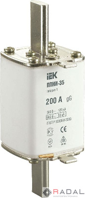 Вставка плавкая ППНИ-35 200А габарит 1 ИЭК DPP30-200