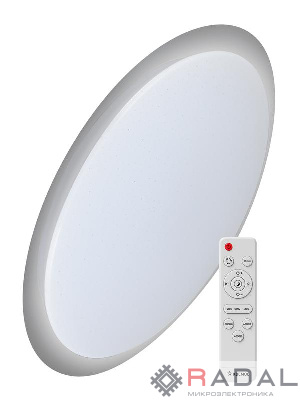 Светильник светодиодный PREMIUM GALAXY 120Вт 230В 3000-6500К 9600лм IP40 560х85мм настенно-потолочный управляемый с пультом ДУ КОСМОС KSGala120W