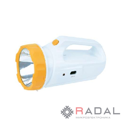 Фонарь светодиодный аккум. с солнечной панелью 3Вт LED+16хSMD2835 панель 4В 1.2А.ч Космос KOCAccu678SLED