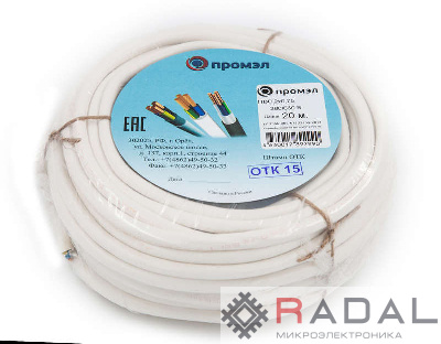 Провод ПВС 2х0.75 Б (бухта 20м) (шт) Промэл 13321460