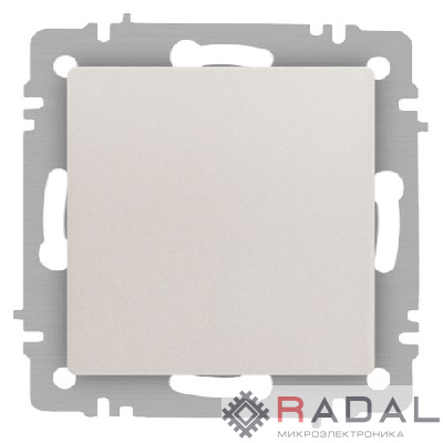Выключатель 1-кл. СП Accent 6-101-06 10А IP20 250В AL/CU перламутр. Intro Б0063430