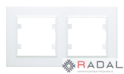 Рамка 2-м Karea горизонт. бел. Makel 56001702