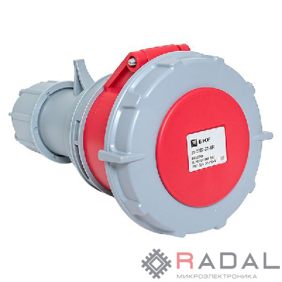 Розетка переносная 2252 3Р+РЕ+N 32А 380В IP67 PROxima EKF ps-2252-32-380