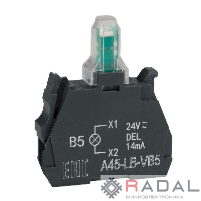 Блок световой OptiSignal D22 A45-LB-VB5 желт. 24VACDC ZBVB5 КЭАЗ 332204