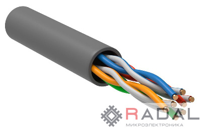 Кабель связи витая пара U/UTP 5E 4PR PVC сер.(уп.305м) РФ/Т GENERICA BC1-C5E04-111-305-TL-R-G
