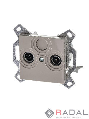 Розетка TV-R Levit оконечная кофе макиато ABB 2CHH083503A6018