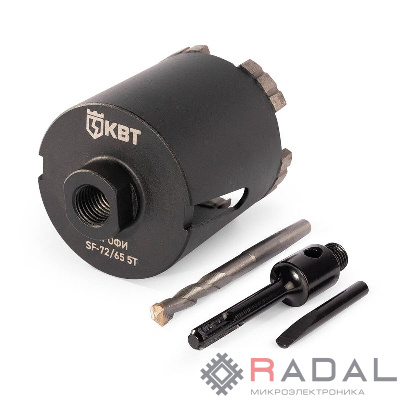 Коронка SF-72/65 5T с адаптером SDS-Plus ПРОФИ КВТ 102561