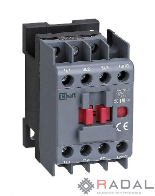 Контактор КМ-102 6А 220В/230В AC3 AC4 1НО DEKraft 22061DEK