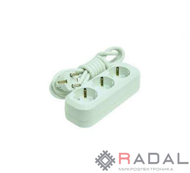 Удлинитель 3х2м с заземл. 16А IP20 Makel MGP132