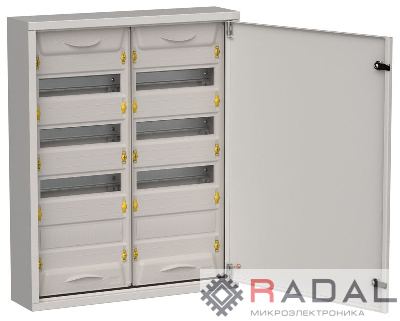 Корпус ЩРн-96 (2х48) TITAN 5 710х570х140 IP31 метал. сер. IEK TI5-50-N-2X048-31-7035