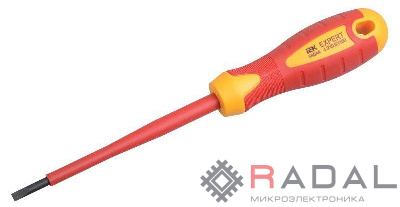 Отвертка шлицевая Expert 6.5х1.2х150мм 1000В IEK TSC-2SL-6150