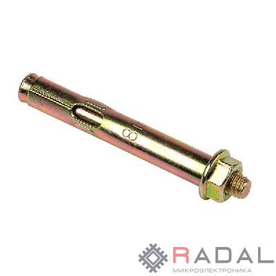 Болт анкерный с гайкой М6/8х65 EKF abgm8x65