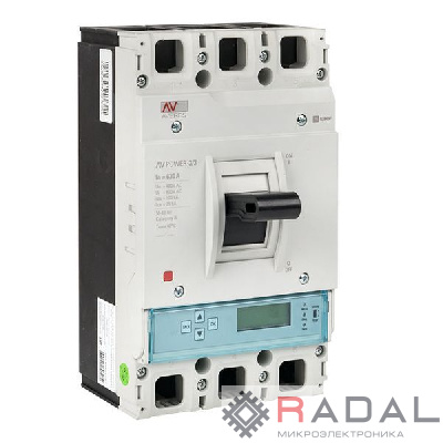 Выключатель автоматический 630А 100кА AV POWER-3/3 ETU6.0 AVERES EKF mccb-33-630H-6.0-av