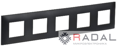 Рамка 5-м SKANDY SK-F05Bl черн. IEK SK-M52-K02