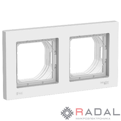 Рамка 2-м AtlasDesign Aqua IP44 бел. SchE ATN440102