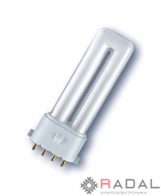 Лампа люминесцентная компакт. DULUX S/E 11W/840 2G7 10х1 RU OSRAM LEDVANCE 4099854123641