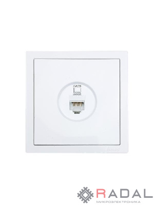 Розетка компьютерная 1-мест. СП ZIMA бел. LEZARD 704-0288-140