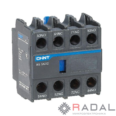 Приставка доп. контакты AX-3X/04 к контактору NXC-06~630 (R) CHINT 938255