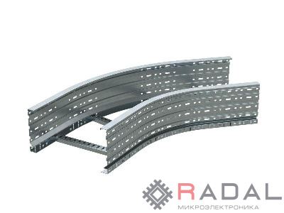 Угол лестничный 45град. 150х400 R600 гор. цинк DKC ULC654R600HDZ