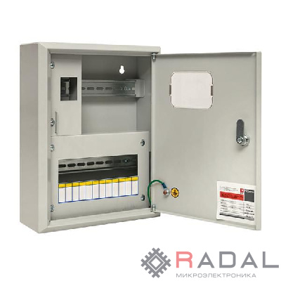 Щит ЩУРн 1/12 (Э) (360х280х110) счетчик на DIN-рейку IP31 EKF mb23-1/12e