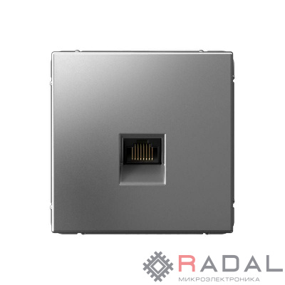 Розетка компьютерная ArtGallery RJ45 кат.5E механизм сталь SE GAL000983