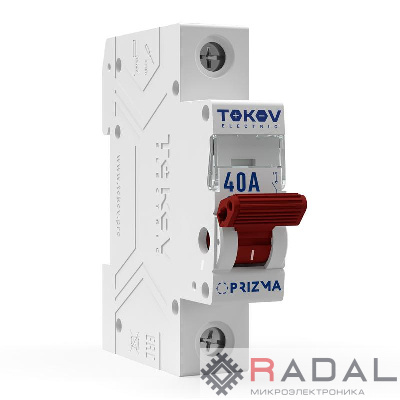 Выключатель нагрузки модульный 1П 40А TOKOV Electric TKE-PZ60-MDSI-1-40