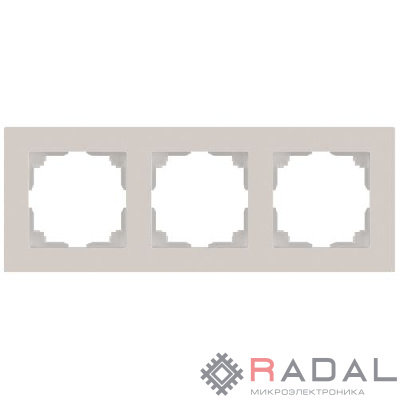 Рамка 3-м СП Accent 6-503-06 перламутр. Intro Б0063789