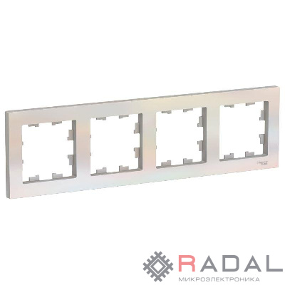 Рамка 4-м AtlasDesign универс. жемчуж. SchE ATN000404