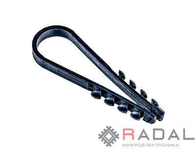 Дюбель-хомут PCD-R 11-18-55-100BL для круглого кабеля PA6.6 (уп.100шт) Jazzway 5054868