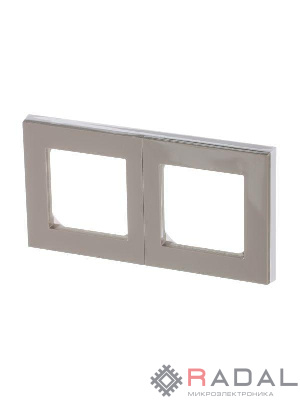Рамка Levit 2п кофе макиато/бел. ABB 2CHH015020A6018