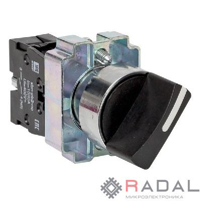 Переключатель BD-21 2P короткая рукоятка EKF xb2-bd21