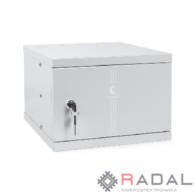 Шкаф телекоммуникационный настенный WSC-4Um 10дюйм 4U 326х300х225мм дверь метал. Cabeus 7789c