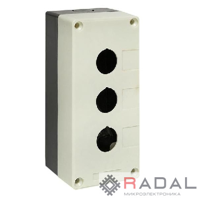 Корпус КП 103 3 кнопки белый EKF cpb-103-w