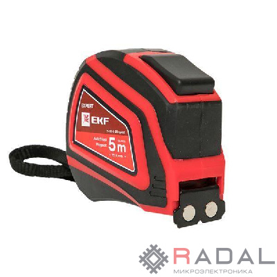 Рулетка измерительная РС-10 (5мх25мм) Autostop магнит Expert EKF rs-10-5-25-quad