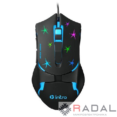 Мышь MG555 игровая проводная 800-3600dpi черн. Intro Б0060197