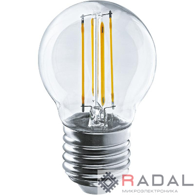 Лампа 80 884 OLL-F-G45-12-230-2.7K-E27 ОНЛАЙТ 80884