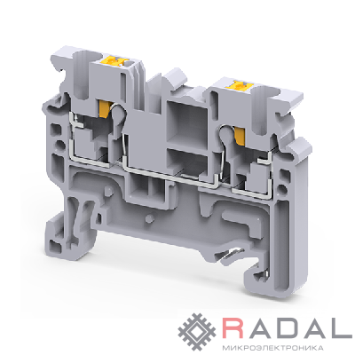 Клемма проходная push-in OptiClip CP-2.5-I-24А (0.2-2.5) сер. КЭАЗ 331838